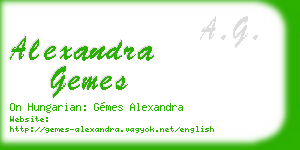 alexandra gemes business card